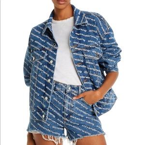 NWT Alexander wang denim jacket size L